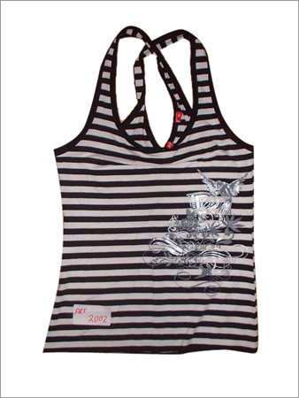 Sleeveless Embroidered T-Shirts