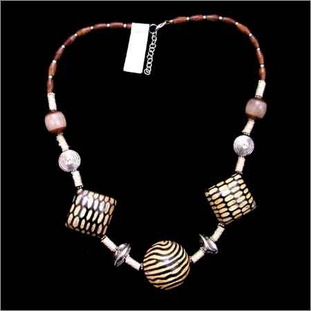 Ceramic Wood Necklace