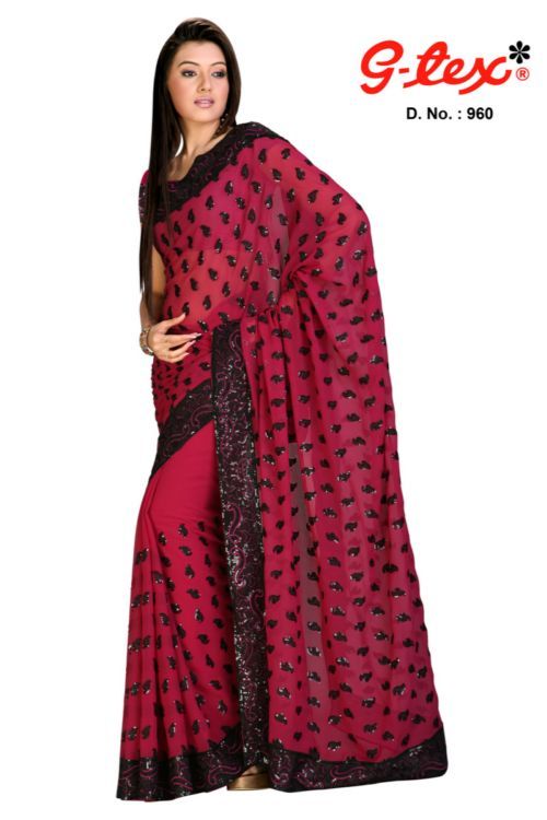 Hand Embroidered Sarees