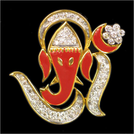 Diamond Ganesha Pendent