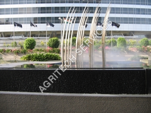 Misting Fountain With Stainless Steel 