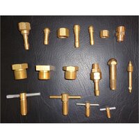 Brass Gas Parts - Brass, Standard Size, Golden Color | Precision Engineered For Industrial Applications, Customizable Designs