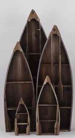 Wooden Decorative Boat S/5