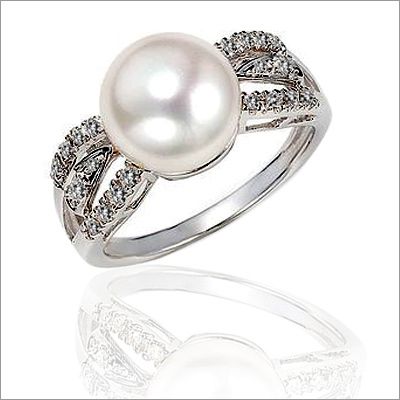 Platinum Pearl Rings