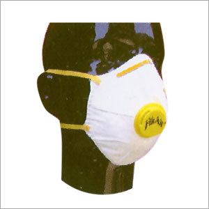 Flat Fold Cup Style Respirator - Polypropylene & Polyester Fabric, Ultrasonic Seal | Fine Dust, Oil & Water Mist Protection, Adjustable Double Elastic Straps, Exhalation Valve, High Tensile Nose Clip