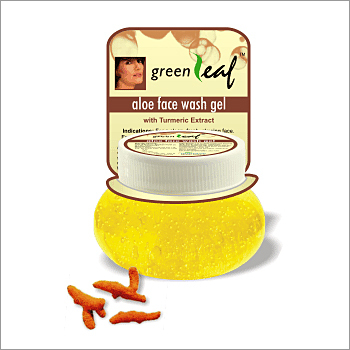 Green Leaf Aloe Face Wash Gel With Turmeric