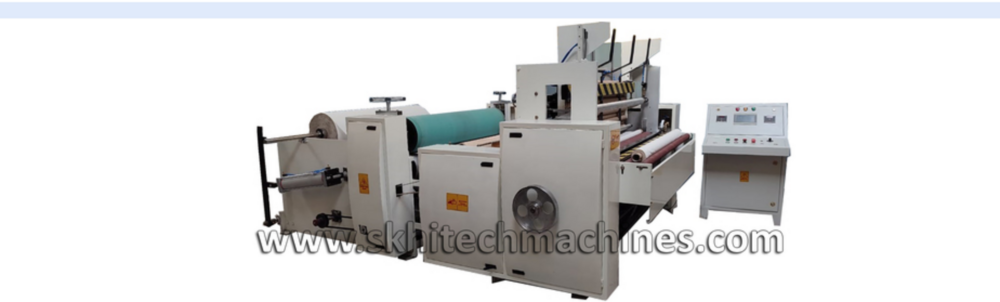 Automatic 1400 To 2800 Mm Toilet Roll Machine - Color: White