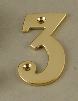 Numerals (0-9) - Brass, Multiple Sizes 50-200mm, Gold | Durable, Polished Finish, Weather Resistant, Easy Installation