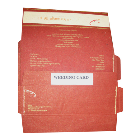 Weeding Card