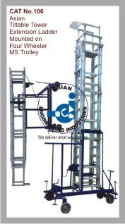 Asian Tiltable Tower Extension Ladder Mounted