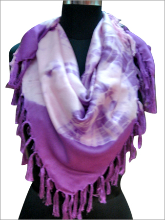 100% Viscose Tie-die Scarf 100 X 100cms