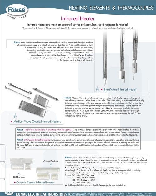 Infrared Heater Lamps