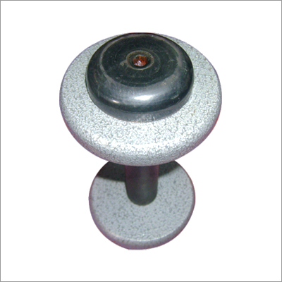 Gray Hammertone Coated Dumbbell - Cast Iron, 50-100 mm Diameter, Gray | Durable Coating, Ergonomic Grip, Compact Design