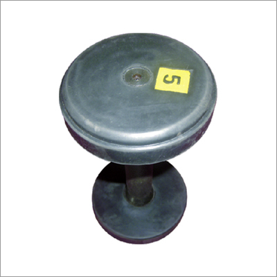 Dumbbell - Cast Iron, 5 kg, 100 mm Diameter | Textured Grip, Powder Coated Finish, Strength Training