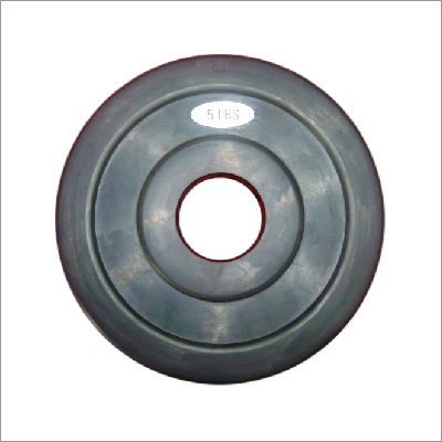 Fully Rubberized Exercise Plate - Rubber 10-20cm Diameter Black 1-10kg | Durable Protective Weight Training Aid