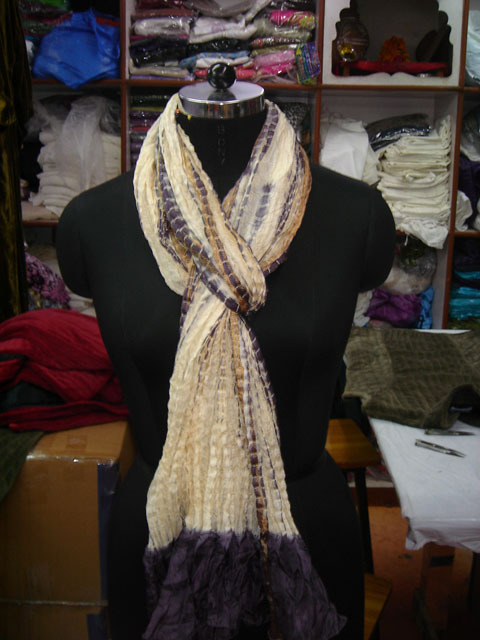 Tie Dye Silk Scarf