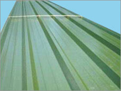 Subtle square fluted steel cladding