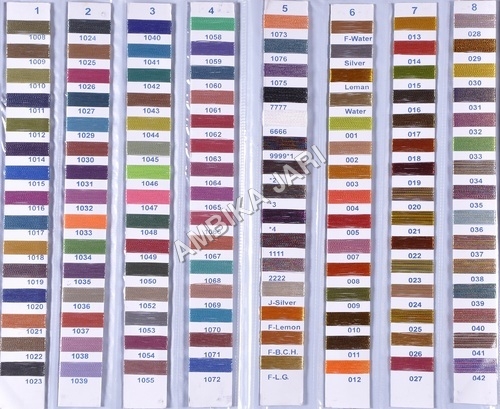 Embroidery Threads Shade Cards