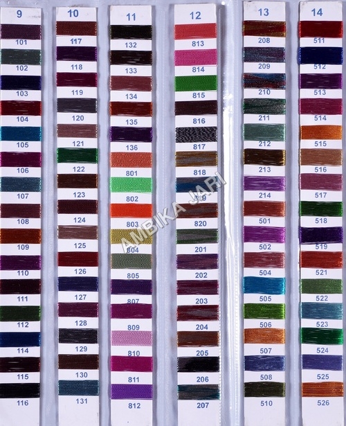Embroidery Threads Shade (Cards 03) - Polyester, 50 Meters, Multicolored | Vibrant Colors, Durable, Thread Count 40/2