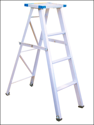 Self Support Ladder With Platform (Single)
