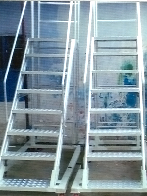 Aluminium Baby Ladder with M.S Trolley Ladder