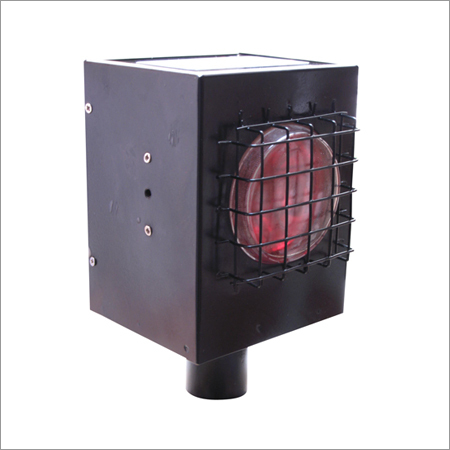 Solar Blinker - Metal/Plastic 150x150x200 mm Red, Solar Powered, Road Safety, Aviation Warning, IP65