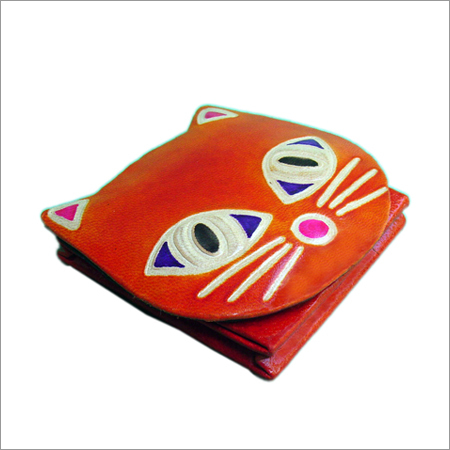 Leather Catface Coin Holder