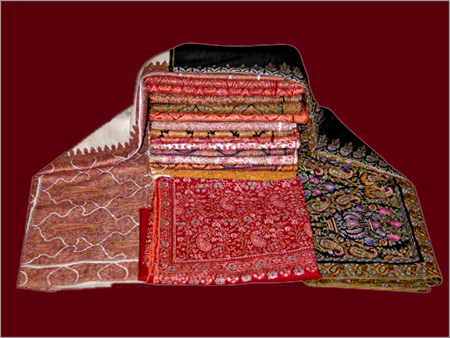 Pashmina Embroidery Shawls - Pashmina Silk, Varying Sizes, Multicolored | Intricate Embroidery, Exotic Prints, Soft, Lightweight