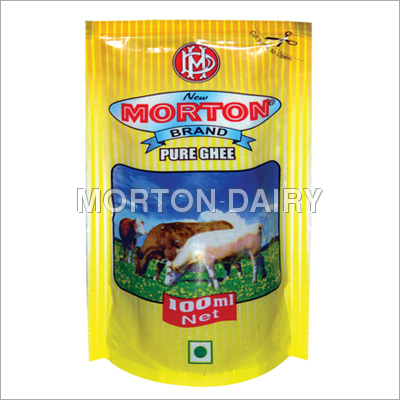 Pure Ghee Pouch - Plastic, 100ml | Purity, Hygiene, Health, Convenience, Multi-Layer Pouch