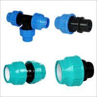 Blue Compression Pipe Fittings