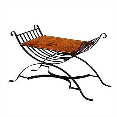 Wrought Iron Folding Stool