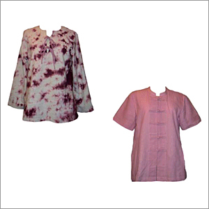 Ladies Tops - Cotton, S-XL, Pink | Stylish Design, Comfortable Fit, Soft Fabric, Versatile Style, Durable Material, Easy Care, Hip Length, Mandarin Neckline, Long/Short Sleeve