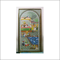 Tusser Silk Painting