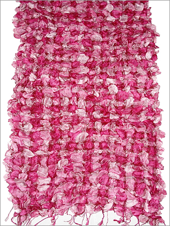 Scarves - Rayon Knitted, 70x180cm, Pink | Soft Texture, Exquisite Finish, Stylish, Individual Style