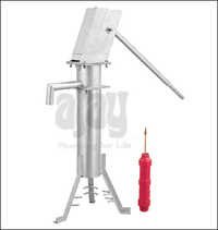 Extra Deepwell Hand Pump - Mild Steel & Cast Iron Cylinder, 40-90 Mtr Static Water Level, 300 Ml Discharge, 100 Mm Stroke Length | Easy To Maintain, Long Lasting, User Friendly
