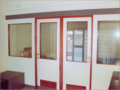 Wooden & Glass Partition