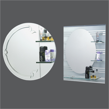 Round Shelf Mirror