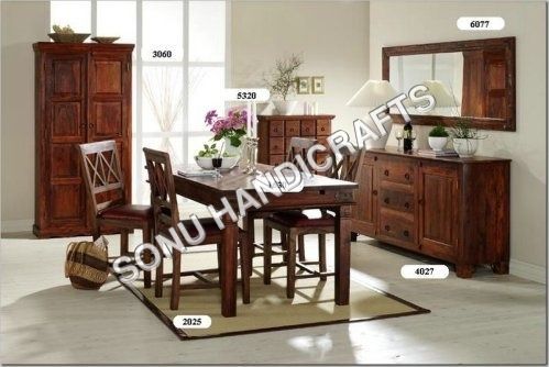 Rustic wooden furniture