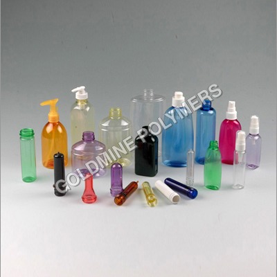 Black And Blue And Yellow Pp Pet Bottles