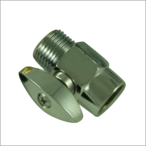 Brass Chrome Valve - Brass, Compact, Chrome Finish | Threaded Connection, Corrosion Resistant, Leak-Proof, Lever Handle