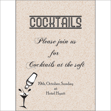 Party Invitation Card Designs - Card Stock, 5x7 Inches, Beige | Vintage Style, Elegant Design, Unique Textures, Smart Array