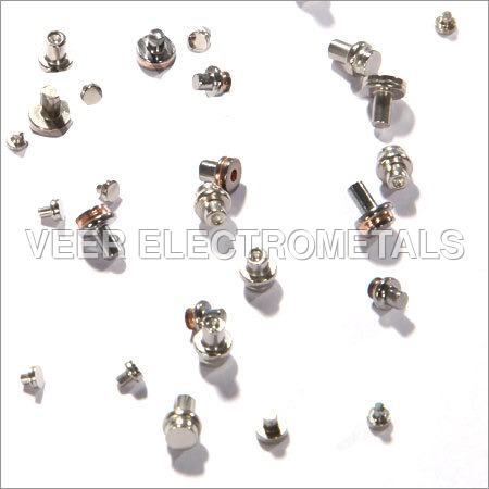 Solid Tungsten Contact Rivets By VEER ELECTROMETALS