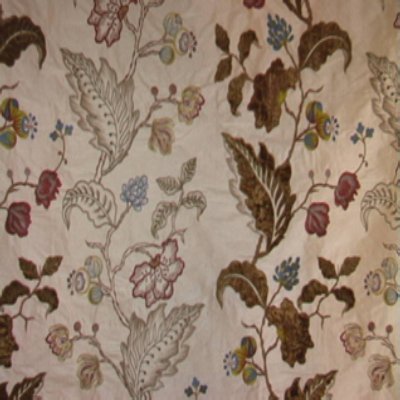 Traditional Design On 100% Silk Fabric