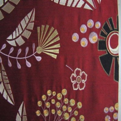 Ethnic Design On 100% Silk Dupion