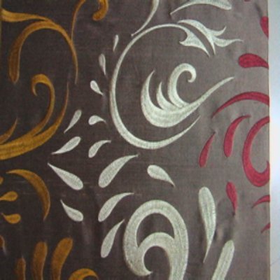 Modern Design On Silk Fabric