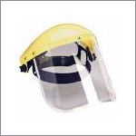 Face Shield - Polycarbonate & High-Strength Thermoplastic | 6x12 & 9x12 Inch, Yellow, Ratchet Suspension for Easy Adjustment