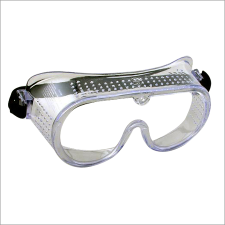 Goggles - Polycarbonate, Transparent Color, Elastic Band Design | Chemical Splash Protection, Worn Over Prescription Glasses, Meets ANSI Z87.1-2003