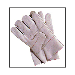Leather Glove - Leather Material 10-20 Inches Lengths with Double Palm Cotton & Blanket Inner Support Reinforced Thumb Full Finger Design