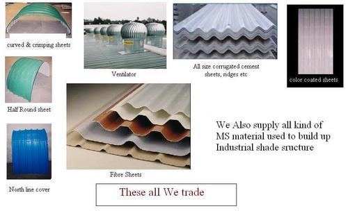 All size corrugated cemect sheets & ridges