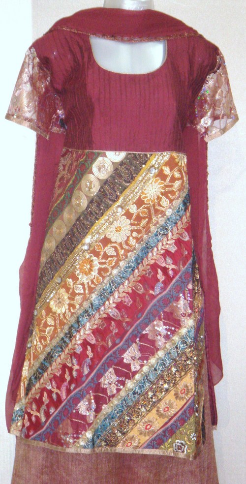 Chanderi Unstiched Suit